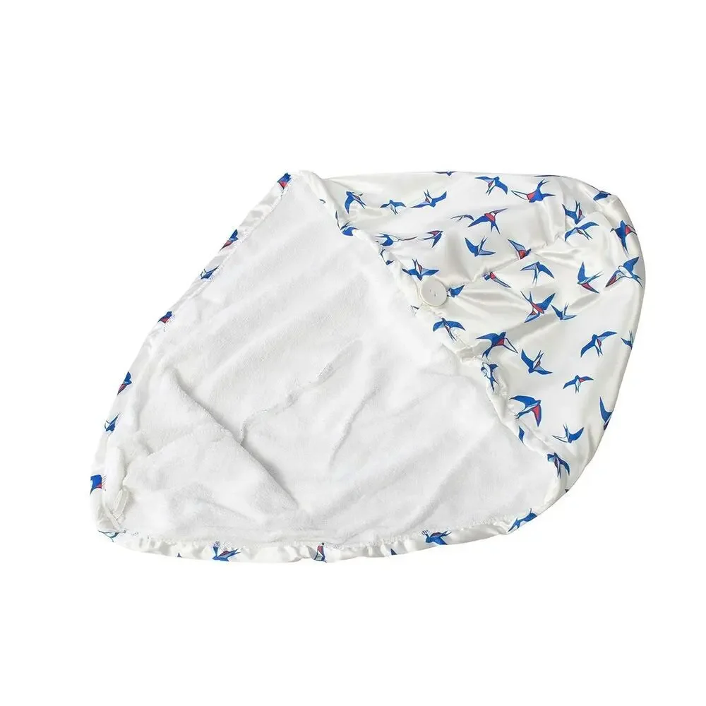 Tru Spa Silk Terry Turban & 2 Pc Hot/cold Eye Pads Spa Womens Set New